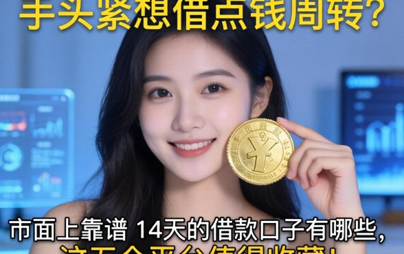 手头紧想借点钱周转？市面上靠谱的14天的借款口子有哪些，这五个平台值得收藏！
