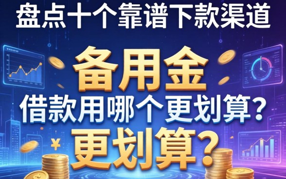 备用金和借款用哪个更划算？盘点十个靠谱下款渠道