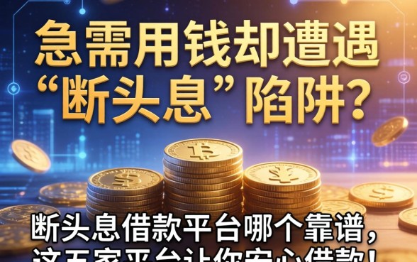 急需用钱却遭遇“断头息”陷阱？断头息借款平台哪个靠谱，这五家平台让你安心借款！