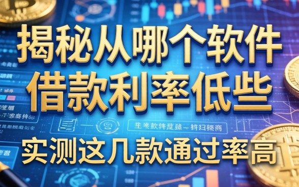 揭秘从哪个软件借款利率低些，实测这几款通过率高