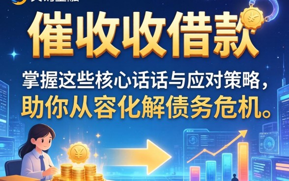 催收借款的说辞有哪些？掌握这些核心话术与应对策略，助你从容化解债务危机