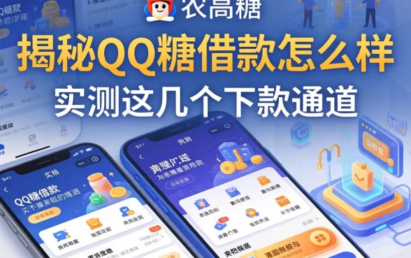 揭秘qq糖借款怎么样，实测这几个下款通道