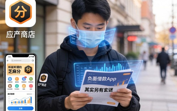 我翻遍了手机应用商店，发现那些所谓的芝麻分负面借款app其实另有玄机