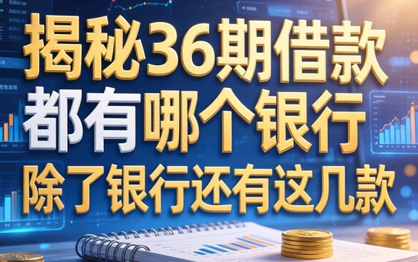 揭秘36期借款都有哪个银行，除了银行还有这几款