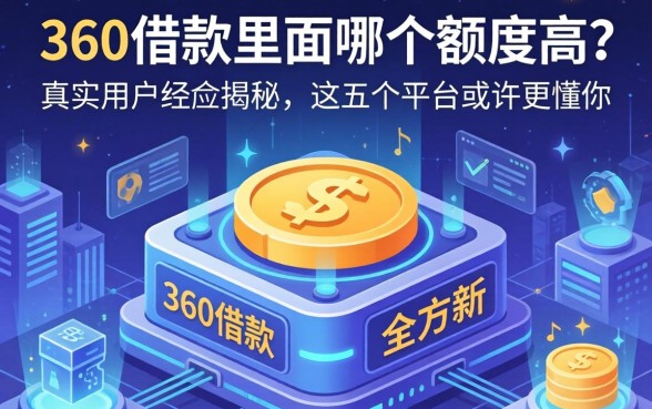 360借款里面哪个额度高?真实用户经历揭秘,这五个平台或许更懂你