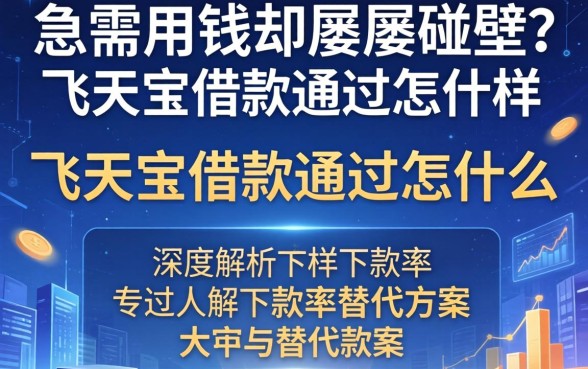 急需用钱却屡屡碰壁？飞天宝借款通过怎么样，深度解析下款率与替代方案