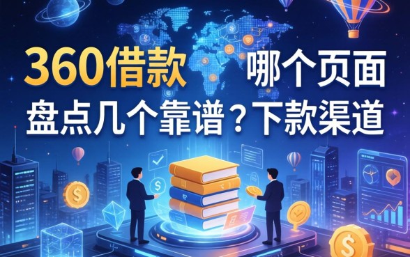 360借款是在哪个页面？盘点几个靠谱的下款渠道
