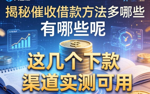 揭秘催收借款方法有哪些呢，这几个下款渠道实测可用