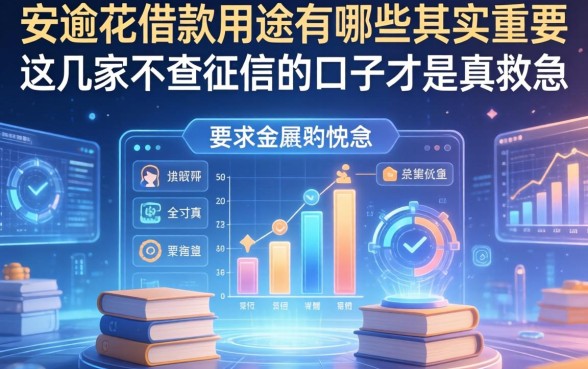 安逸花借款用途有哪些其实不重要，这几家不查征信的口子才是真救急