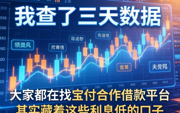 我查了三天数据发现，大家都在找的宝付合作借款平台其实藏着这些利息低的口子
