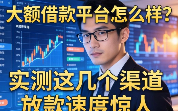 大额借款平台怎么样？实测这几个渠道放款速度惊人