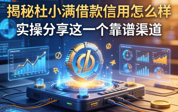 揭秘杜小满借款信用怎么样，实操分享这几个靠谱渠道