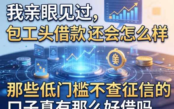 我亲眼见过包工头借款不还会怎么样，那些低门槛不查征信的口子真有那么好借吗