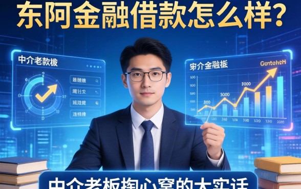 东阿金融借款怎么样？一个中介老板掏心窝的大实话