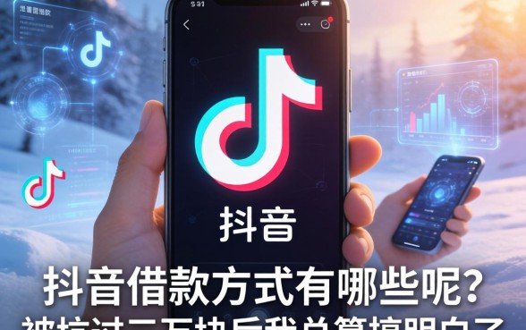 抖音上借款方式有哪些呢？被坑过三万块后我总算搞明白了