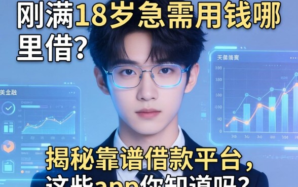 刚满18岁急需用钱哪里借？揭秘靠谱借款平台，这些app你知道吗？