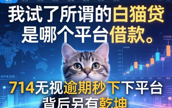 我试了所谓的白猫贷是哪个平台的借款，发现714无视逾期秒下的平台背后另有乾坤