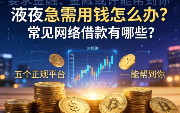 深夜急需用钱怎么办？常见网络借款有哪些？这五个正规平台或许能帮到你