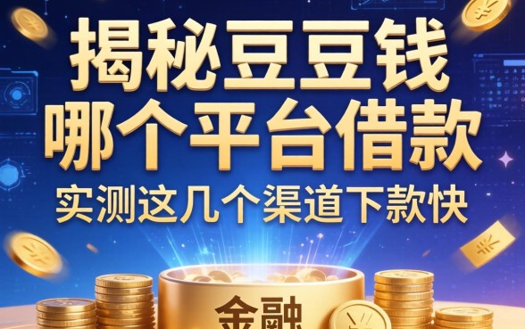 揭秘豆豆钱在哪个平台借款，实测这几个渠道下款快