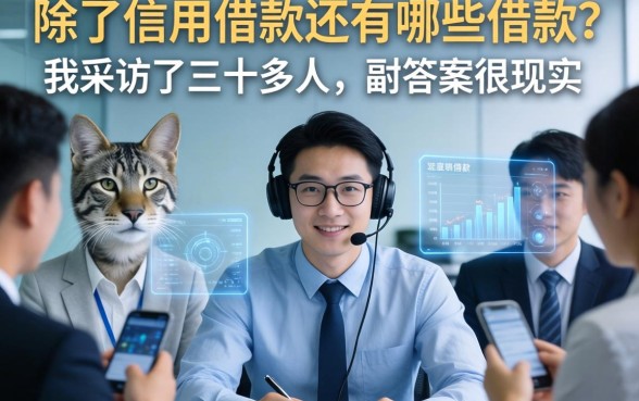 除了信用借款还有哪些借款？我采访了三十多人，答案很现实