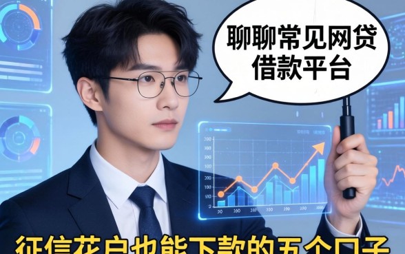聊聊常见网贷借款平台有哪些：征信花户也能下款的五个口子