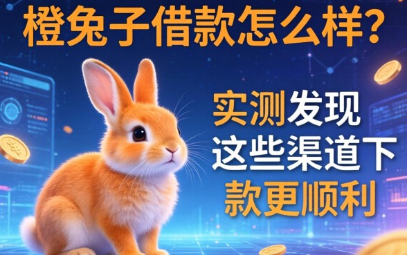 橙兔借款怎么样？实测发现这些渠道下款更顺利