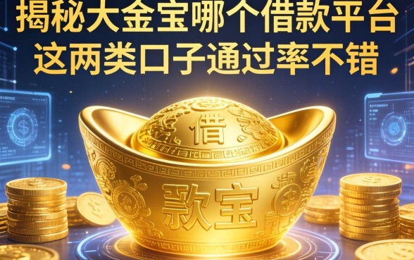 揭秘大金宝在哪个借款平台，这两类口子通过率不错