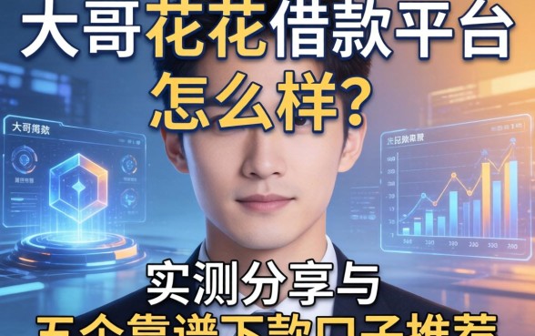 大哥花花借款平台怎么样？实测分享与五个靠谱下款口子推荐
