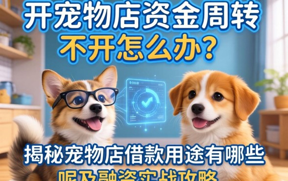开宠物店资金周转不开怎么办？揭秘宠物店借款用途有哪些呢及融资实战攻略