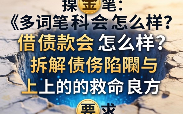 深陷多笔借款会怎么样？拆解债务陷阱与上岸的救命良方