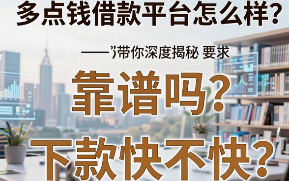 多点钱借款平台怎么样?靠谱吗?下款快不快?一文带你深度揭秘