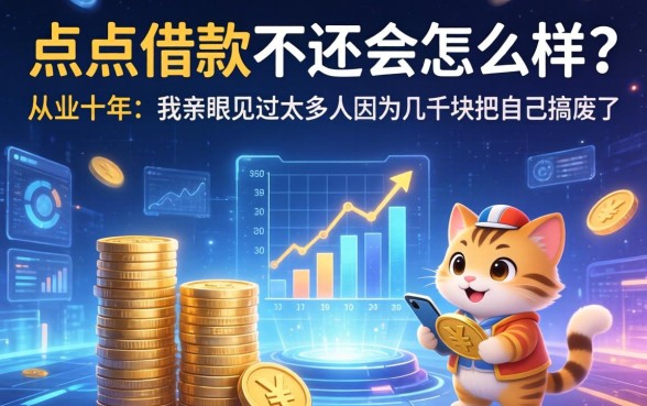 点点借款不还会怎么样？从业十年，我亲眼见过太多人因为几千块把自己搞废了