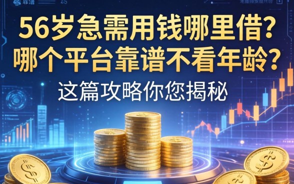 56岁急需用钱哪里借？哪个平台靠谱不看年龄？这篇攻略为您揭秘