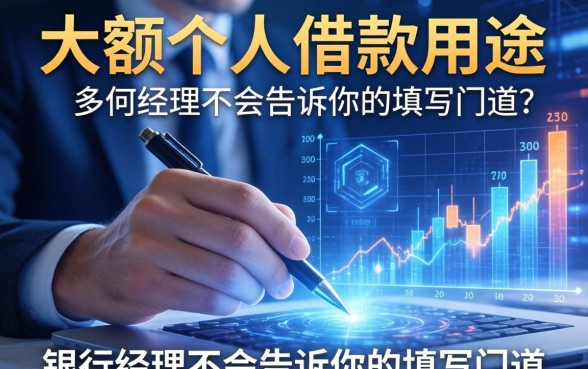 大额个人借款用途有哪些？银行经理不会告诉你的填写门道