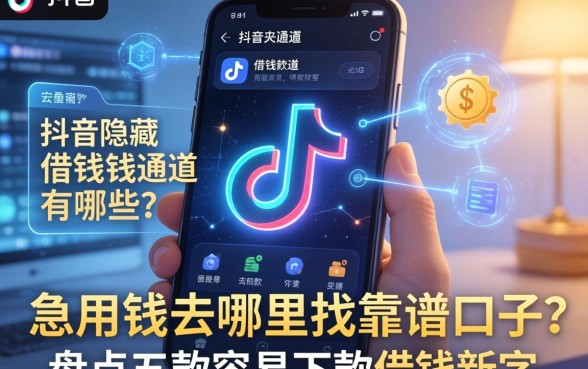 抖音里隐藏的借钱通道有哪些？急用钱去哪里找靠谱口子？盘点五款容易下款的借款软件