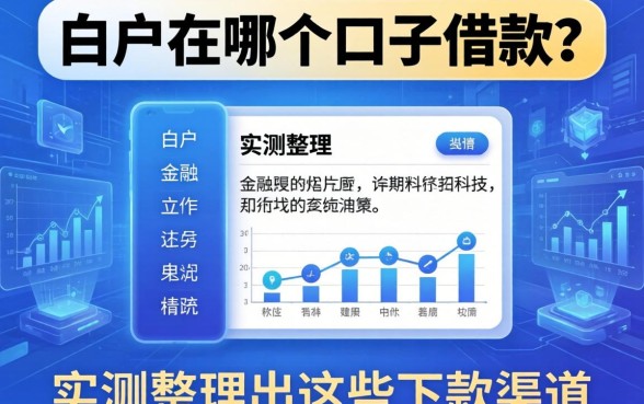 白户在哪个口子借款？实测整理出这些下款渠道