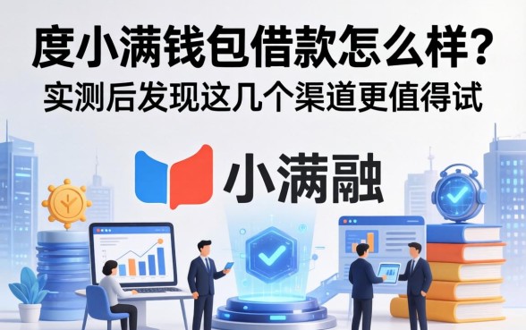 度小满钱包借款怎么样？实测后发现这几个渠道更值得试