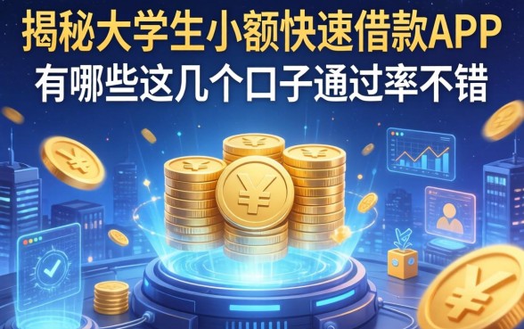 揭秘大学生小额快速借款app有哪些，这几个口子通过率不错