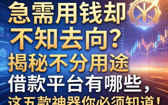 急需用钱却不知去向？揭秘不分用途借款平台有哪些，这五款神器你必须知道！