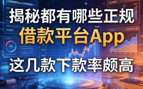 揭秘都有哪些正规的借款平台app，这几款下款率颇高