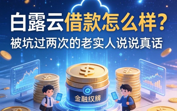白露云借款怎么样？被坑过两次的老实人说说真话