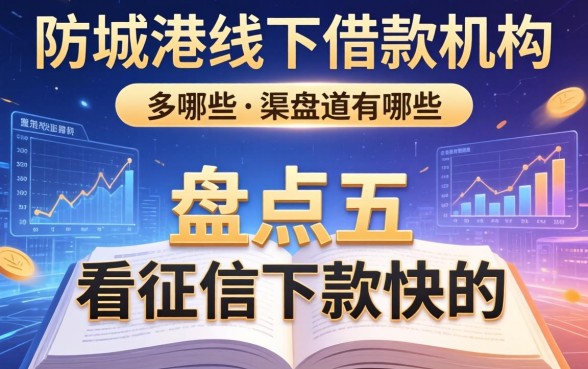 防城港线下借款机构有哪些？盘点五个不看征信下款快的渠道