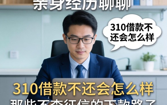 亲身经历聊聊310借款不还会怎么样，以及那些不查征信的下款路子