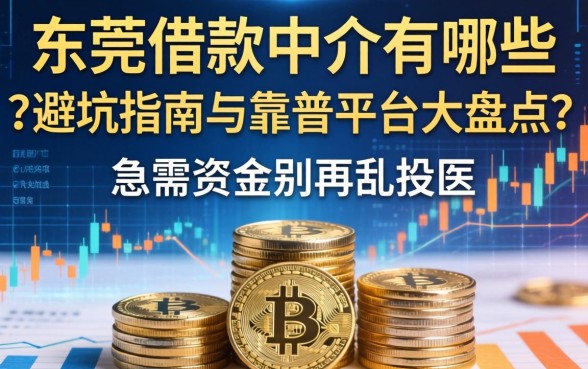 东莞借款中介有哪些？避坑指南与靠谱平台大盘点，急需资金别再乱投医