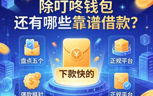 除了叮咚钱包还有哪些靠谱借款？盘点五个下款快的正规平台