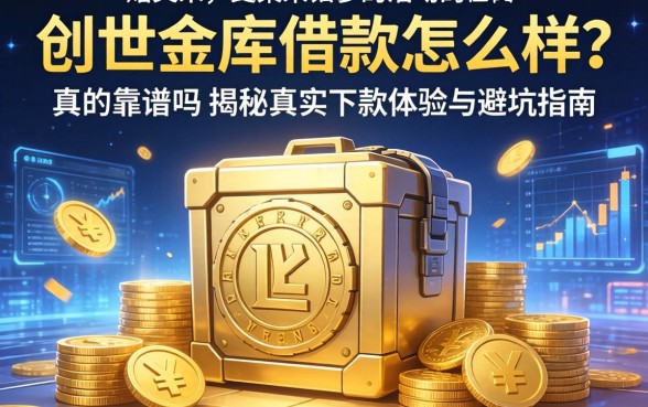 创世金库借款怎么样？真的靠谱吗？揭秘真实下款体验与避坑指南