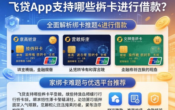 飞贷app支持哪些银行卡进行借款？全面解析绑卡难题与优选平台推荐