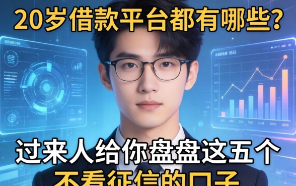20岁借款平台都有哪些？过来人给你盘点这五个不看征信的口子