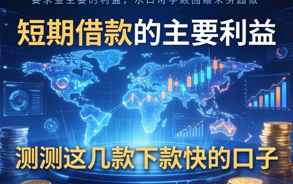 短期借款的主要利益有哪些？实测这几款下款快的口子