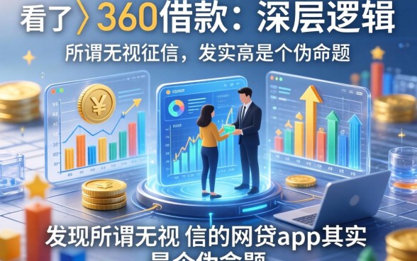 我看了360借款的深层逻辑，发现所谓无视征信的网贷app其实是个伪命题